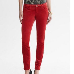 New, never worn~Banana Republic Heritage Red Velvet Pants 27